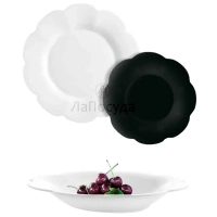 Набор столовый стекло Luminarc 18пр/6перс. "Flore White & Black" Белый/Черный  фото 1