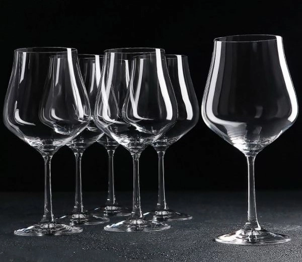 Набор бокалов стекло "BOHEMIA" "Тулипа" 6шт 600мл д/вина фото 1