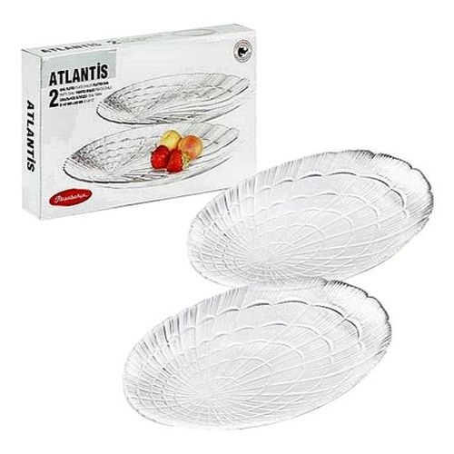 Набор блюд стекло Pasabahce "Атлантис" 2шт 147*240мм овальн. фото 1