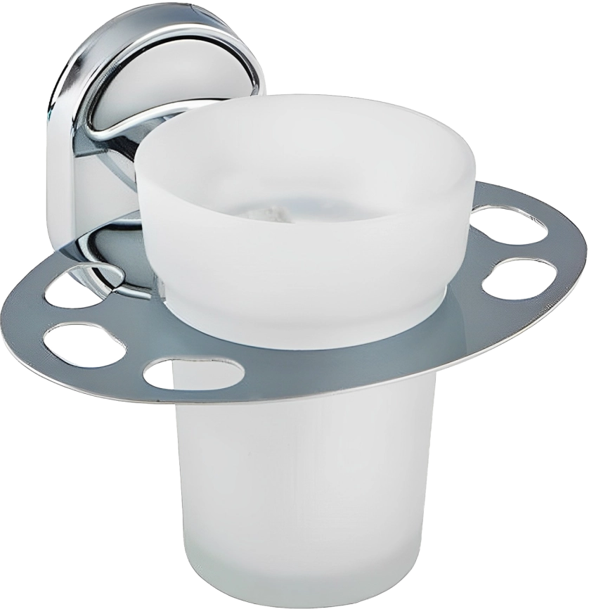 Держатель д/зубных щеток малый со стаканом Potato  фото 1