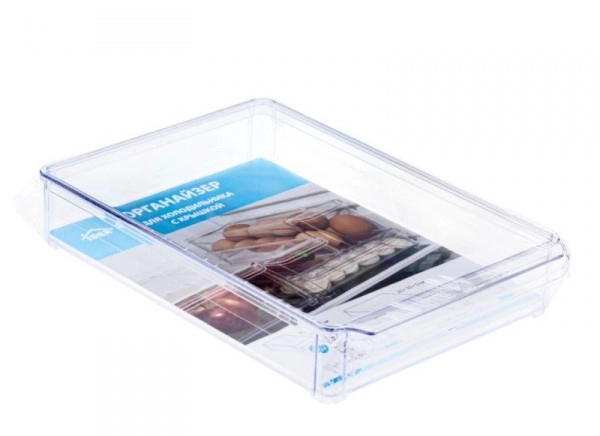 Контейнер д/прод. пластм. (д/холодильника) 200х300х50мм Прозр. с Крышкой фото 1