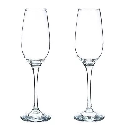 Набор бокалов стекло Pasabahce "Амбер" 2шт д/шампанского 210мл фото 1