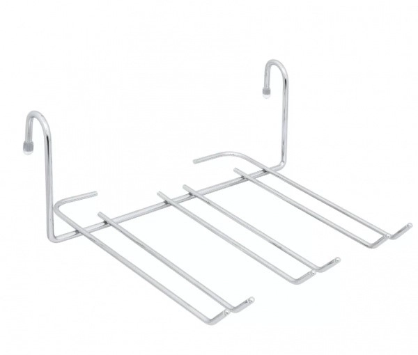 Полка навесная д/рейлинга d16мм металл. хромир.- Держ. Бокалов 24,5х10см фото 1